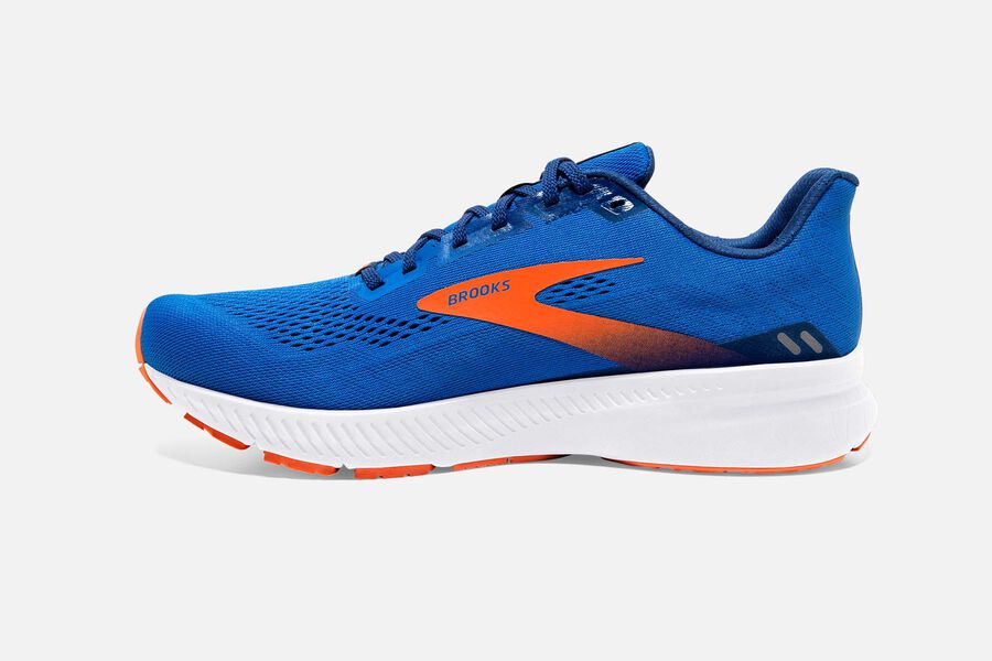 Brooks Launch 8 Road Running Shoes - Mens - Blue/Orange - AN9672418